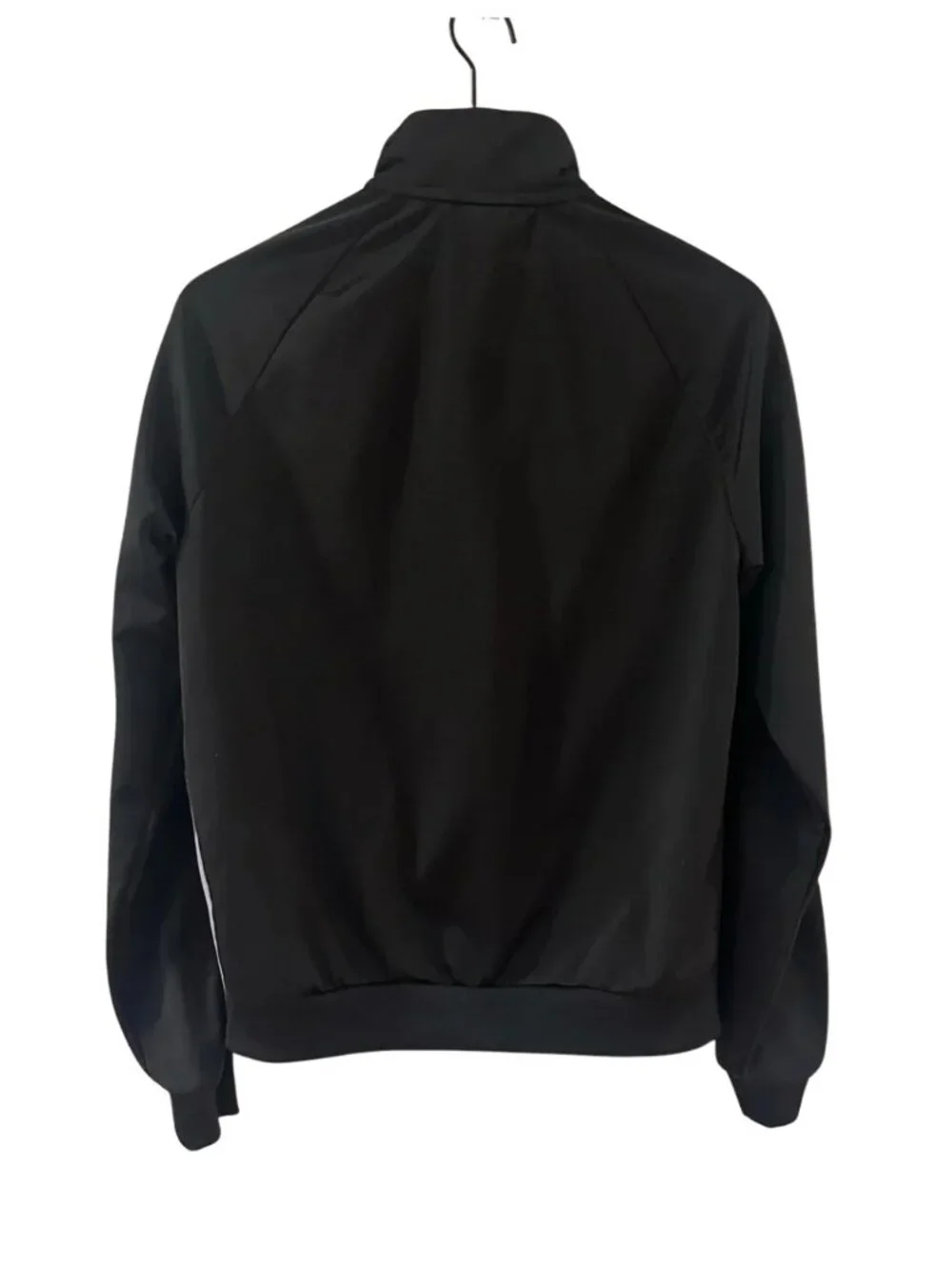 Adidas Classic Black Three Stripe Track Jacket - Size Small